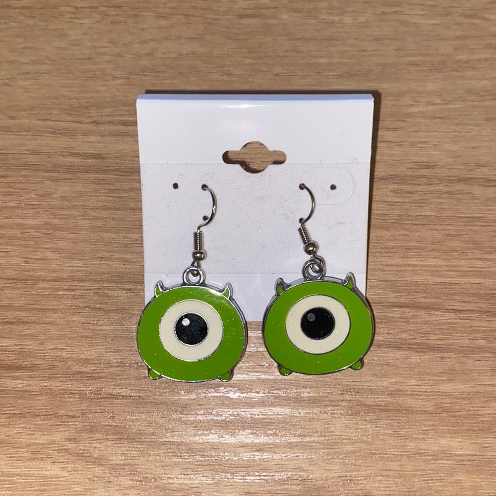 Mike from Monsters Inc Womens Earrings